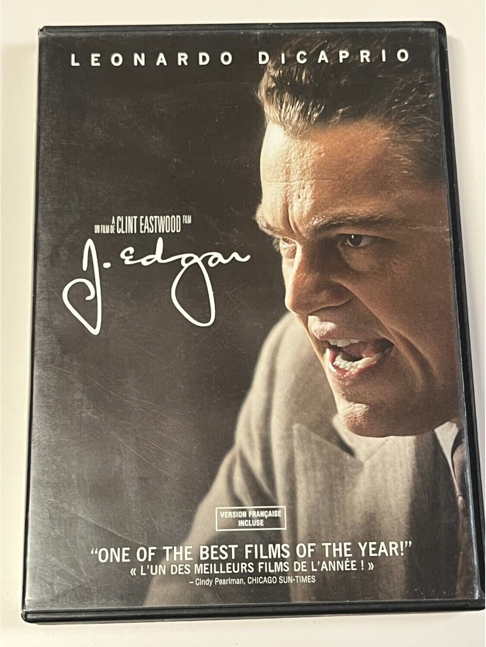 J. Edgar DVD Widescreen Leonardo DiCaprio Drama Clint Eastwood